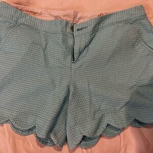 Lilly Pulitzer Blue High Waist Shorts Relaxed Fit
